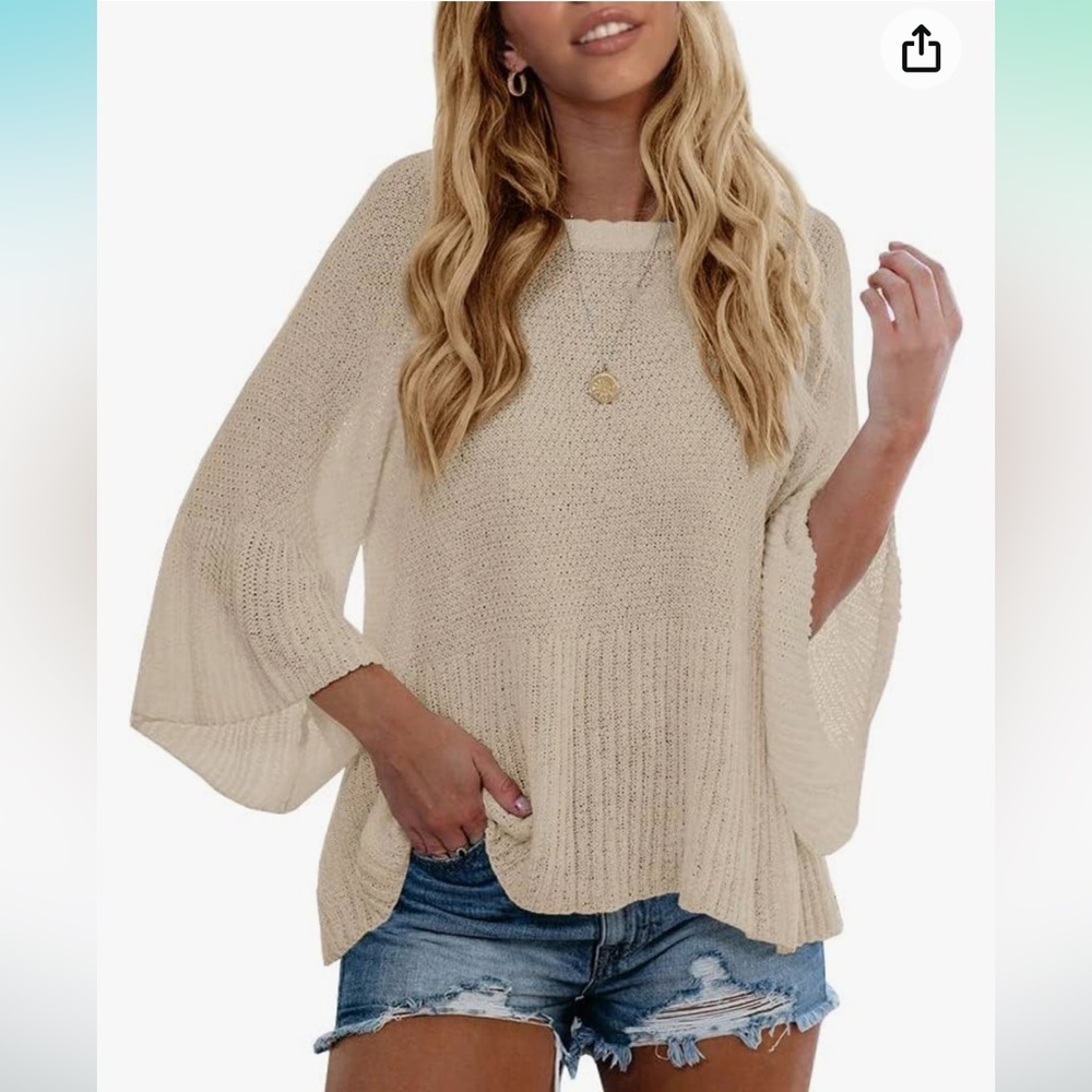⭐️3/$25 Tutorutor Lightweight Bell Sleeve Sweater